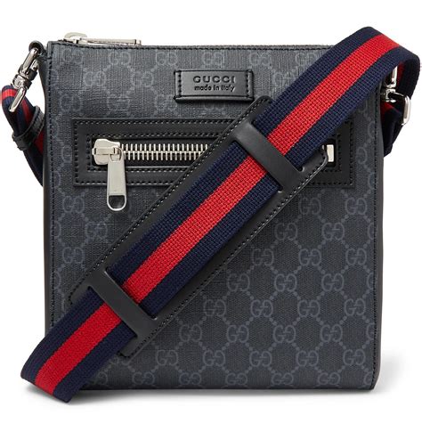 gucci messenger gg supreme small black/grey|gg black small messenger bag.